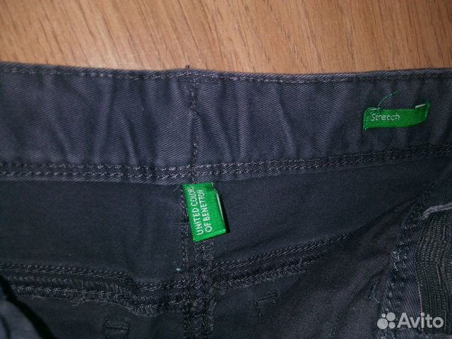 Джинсы серые Benetton р.94 Джинсы серые Benetton р.94