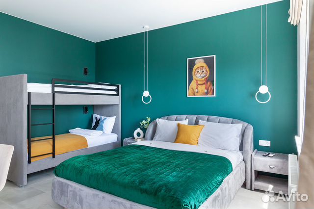 

Квартира-студия, 35 м², 2 кровати