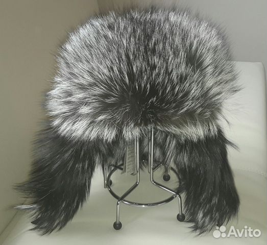 Шапка Saga Furs мех лисы + кожа Шапка Saga Furs мех лисы + кожа