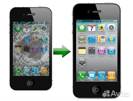 Дисплеи iPhone 4/4S/5/5S/5C/6/6s/7/8/X + защ. стек