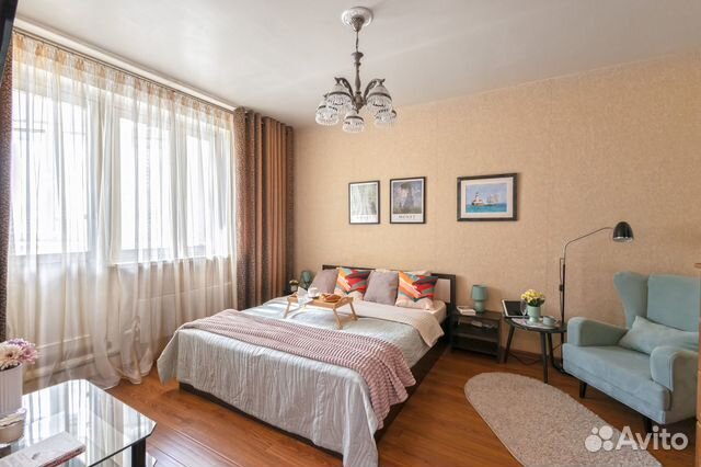 

1-к. квартира, 34,1 м², 2 кровати