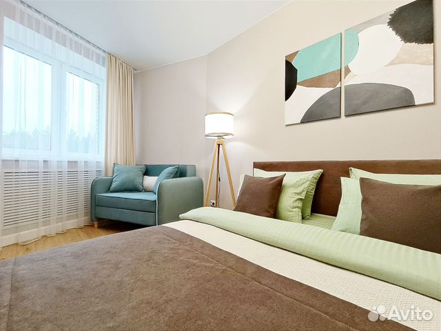 

1-к. квартира, 36 м², 2 кровати