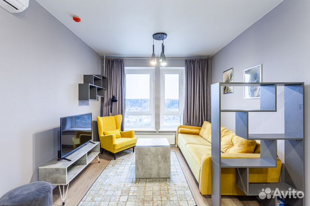 

1-к. квартира, 38 м², 2 кровати