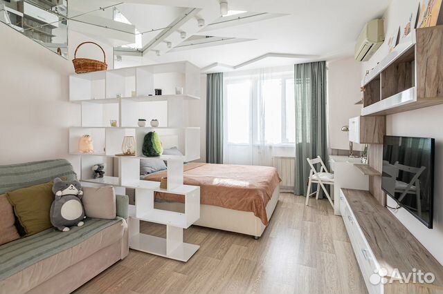 

1-к. квартира, 42 м², 2 кровати