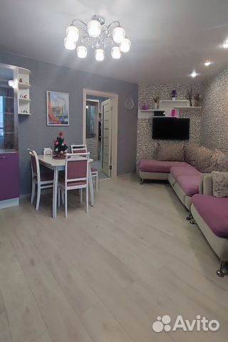 

1-к. квартира, 60 м², 2 кровати