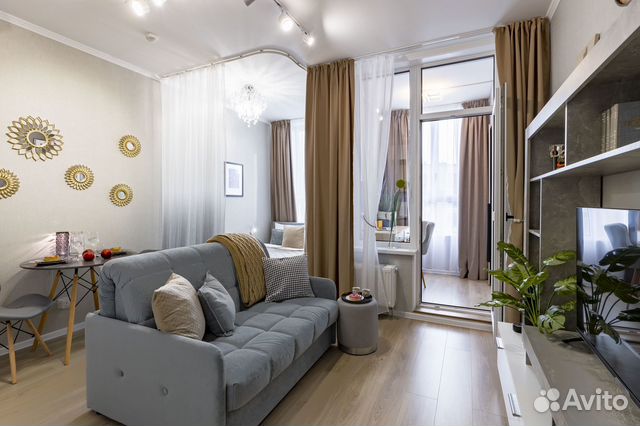 

Квартира-студия, 27 м², 2 кровати