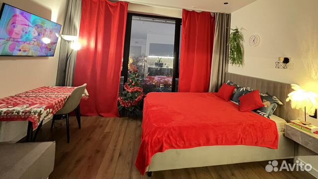 

Квартира-студия, 30 м², 2 кровати