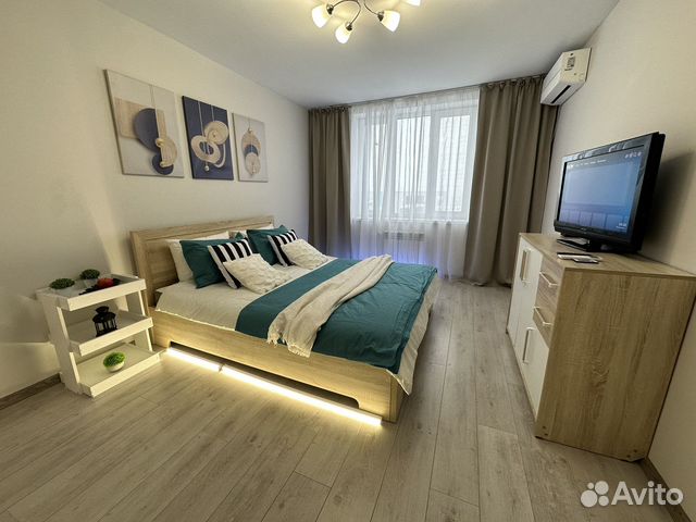 

1-к. квартира, 53,6 м², 2 кровати