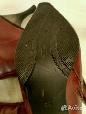 Сапоги кожаные, размер 36,5 Сапоги кожаные, размер 36,5