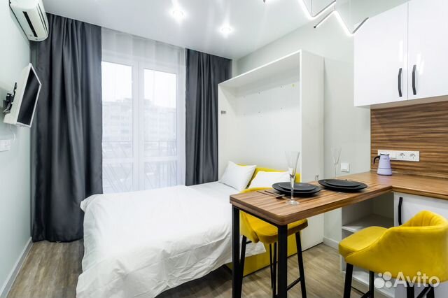 

Квартира-студия, 20 м², 2 кровати