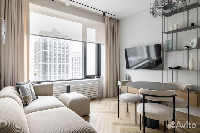 

1-к. квартира, 52 м², 2 кровати