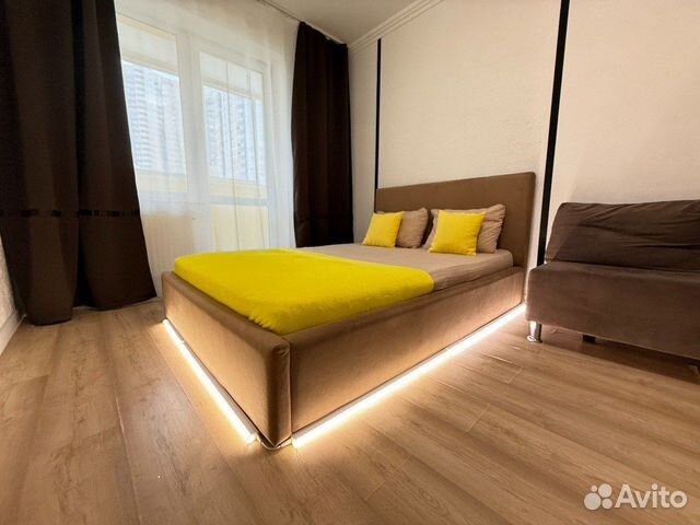 

1-к. квартира, 43 м², 2 кровати