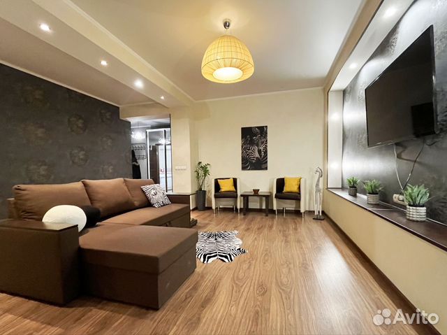 

1-к. квартира, 55 м², 3 кровати