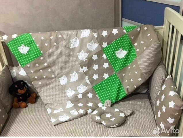 Бортики в кроватку, постельное