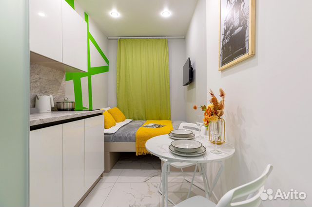 

Квартира-студия в апарт-отеле, 14 м², 1 кровать