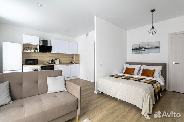 

Квартира-студия, 38 м², 2 кровати