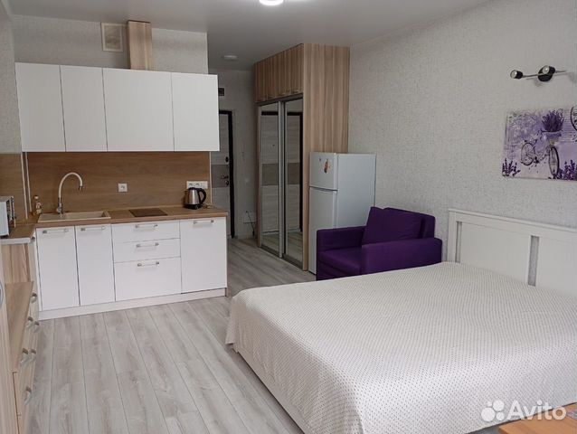 

Квартира-студия, 28 м², 2 кровати