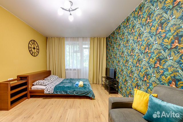 

1-к. квартира, 37 м², 2 кровати