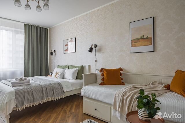 

1-к. квартира, 43 м², 2 кровати