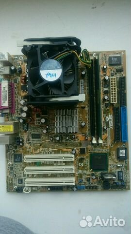 Продам материнскую плату Asus P4BGL-MX+ процессор