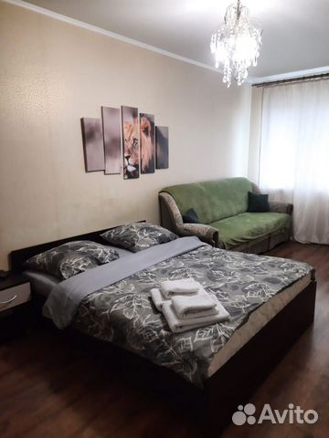 

1-к. квартира, 44 м², 3 кровати