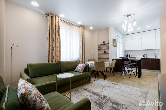 

1-к. квартира, 52 м², 3 кровати