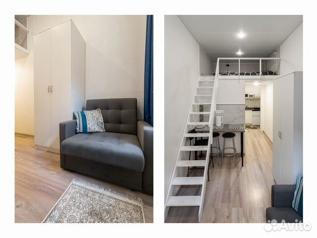 

Квартира-студия, 15 м², 2 кровати