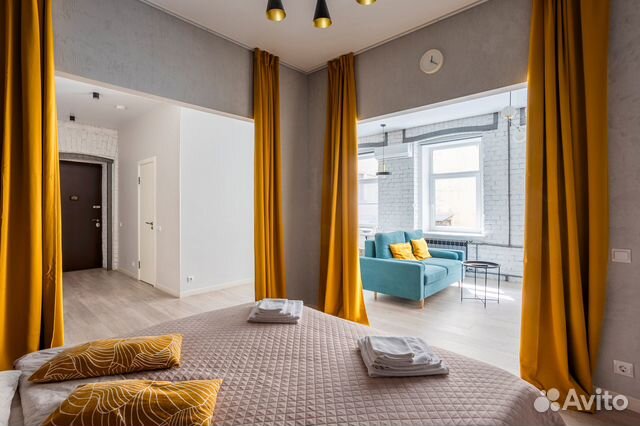 

Квартира-студия, 54 м², 2 кровати