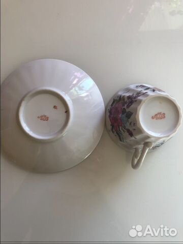 Чашка с блюдцем лфз СССР Чашка с блюдцем лфз СССР