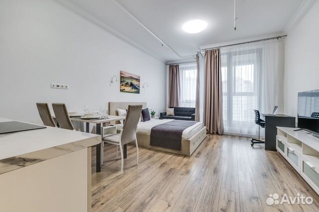 

Квартира-студия, 33 м², 2 кровати