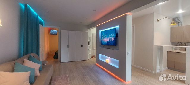 

1-к. квартира, 40 м², 2 кровати