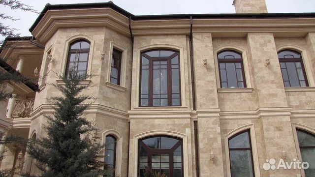 Облицовка фасадов Травертин Песчаник Дагестанский