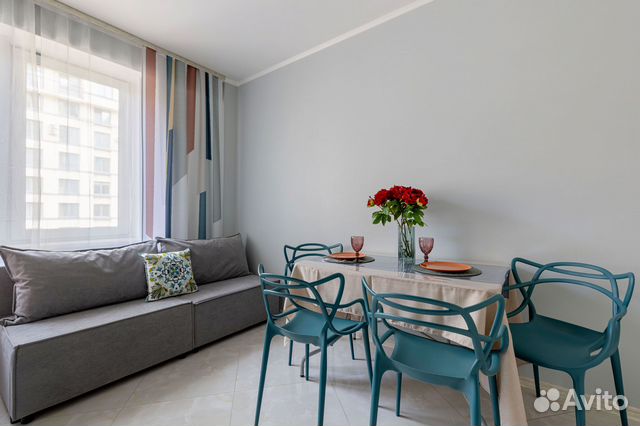 

1-к. квартира, 44 м², 3 кровати