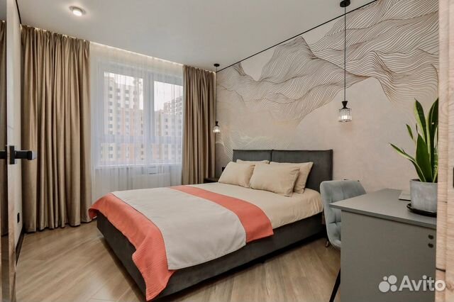 

1-к. квартира, 42 м², 2 кровати