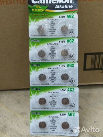 Батарейка Camelion LR726 AG2 1,5V Батарейка Camelion LR726 AG2 1,5V
