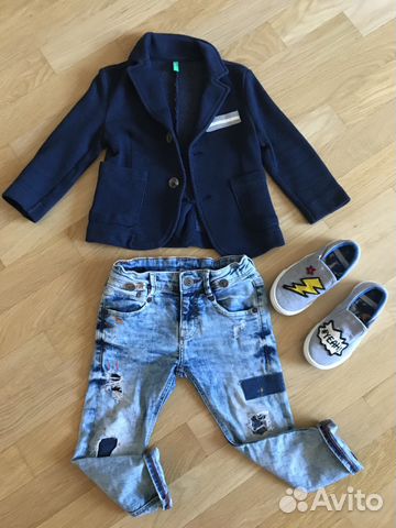 Пиджак Benetton джинсы Zara слипоны next