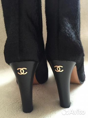 Chanel, оригинал, демисезонные ботинки Chanel, оригинал, демисезонные ботинки