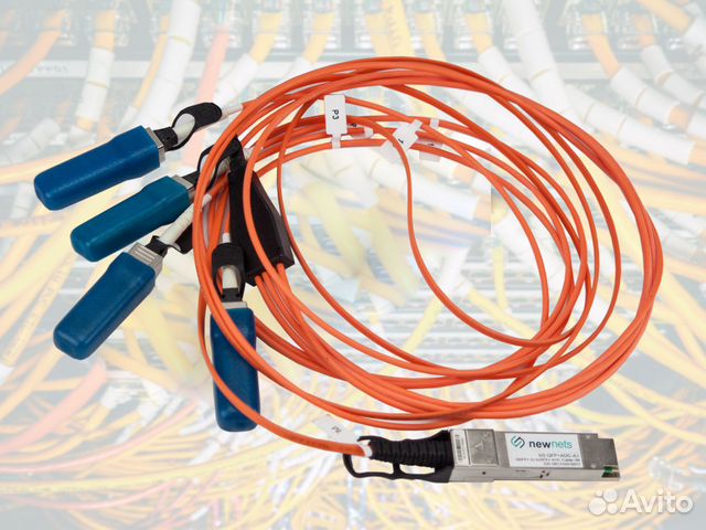 Соединительный кабель qsfp+ 40G 4х SFP+ SR AOC 1м