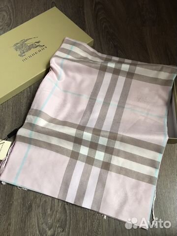 Шарф Burberry тёплый розовый Шарф Burberry тёплый розовый