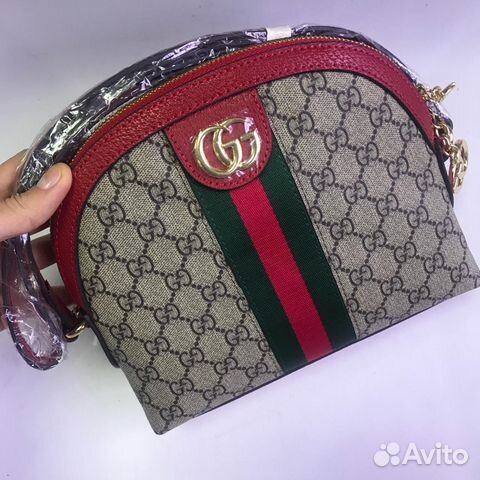 Красная Сумка Gucci Ophidia Клатч Гуччи C лентой Красная Сумка Gucci Ophidia Клатч Гуччи C лентой