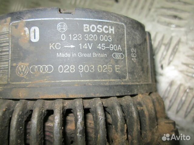 Генератор 90А Фольксваген Транспортер Т4 2.0 аас Генератор 90А Фольксваген Транспортер Т4 2.0 аас