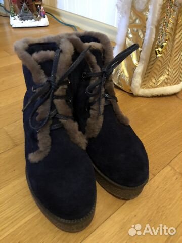 Новые Женские зимние замшевые ботинки Новые Женские зимние замшевые ботинки