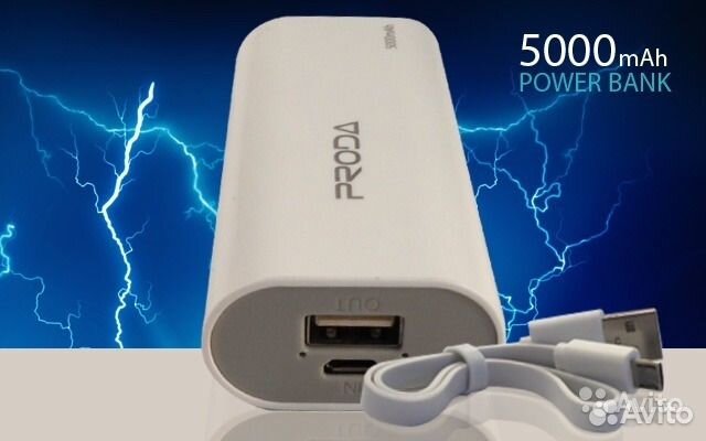 Внешний аккумулятор Proda Power Bank 5000mah