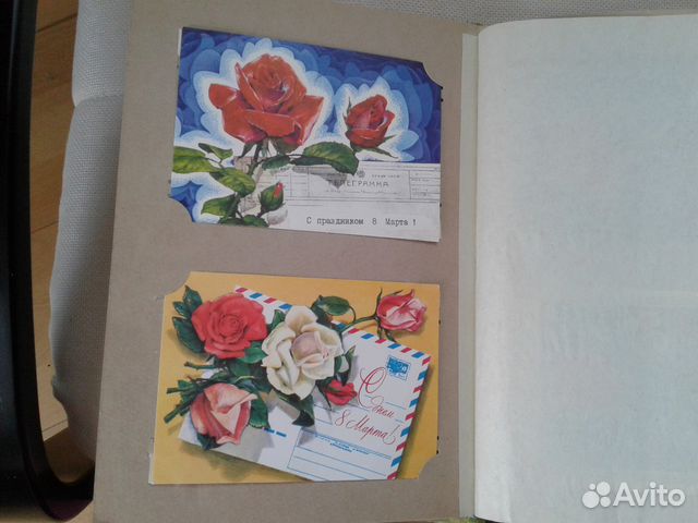 Открытки советские розы 8 Марта