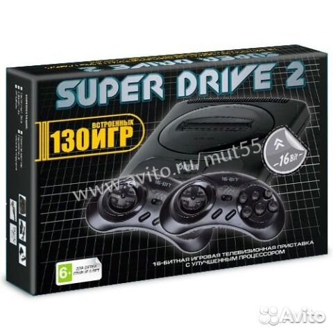 Sega Super Drive 2 Classic (130-in-1) Black