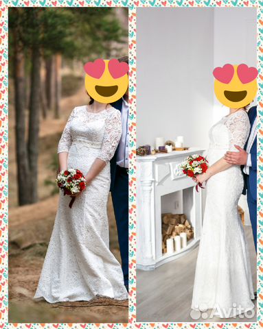 Свадебное платье, украшения на 2 машины