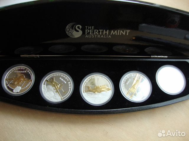 О-ва Кука 1 доллар 2008 Самолеты Антонов ан 5 шт