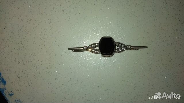 Брошь с агатом