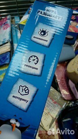 Настольная игра Падающая башня Льдины Пингвина Настольная игра Падающая башня Льдины Пингвина