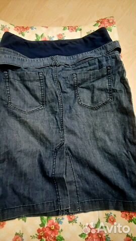 Юбка джинсовая для беременных